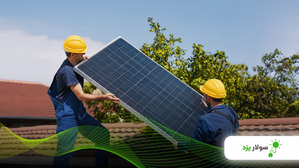 شستشوی پنل‌های خورشیدی