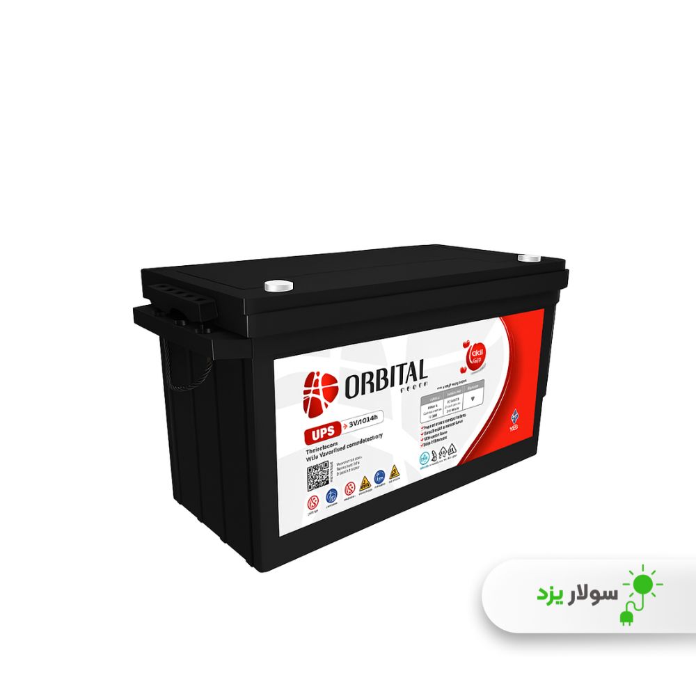 باتری ژل سپاهان مدل Orbital 100Ah UPS